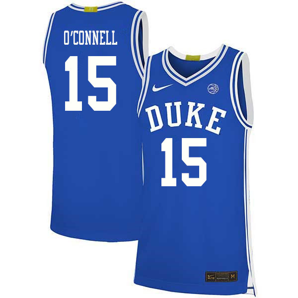 2020 Men #15 Alex O'Connell Duke Blue Devils College Basketball Jerseys Sale-Blue